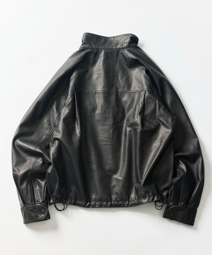 FREAK'S STORE/LEATHERETTE SWING TOP JACKET｜Daytona Park(FREAK'S