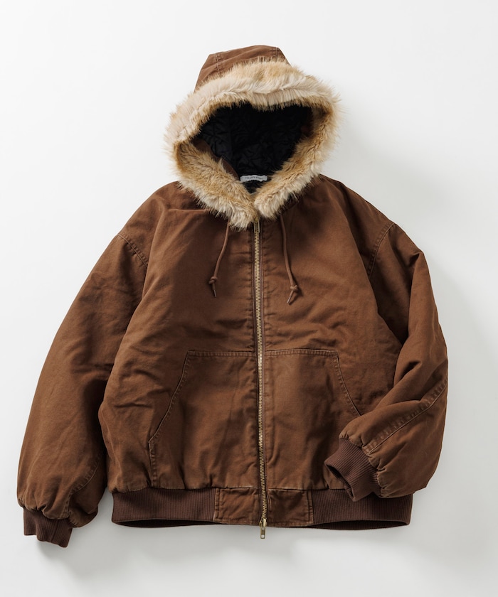 FREAK'S STORE/【ファー脱着可能】 2way フェイクファー ジップアップ