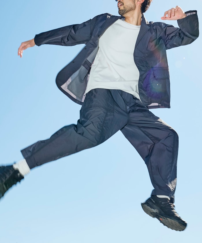 ウルトラライト パッカブル ナイロン トラベルセットアップ