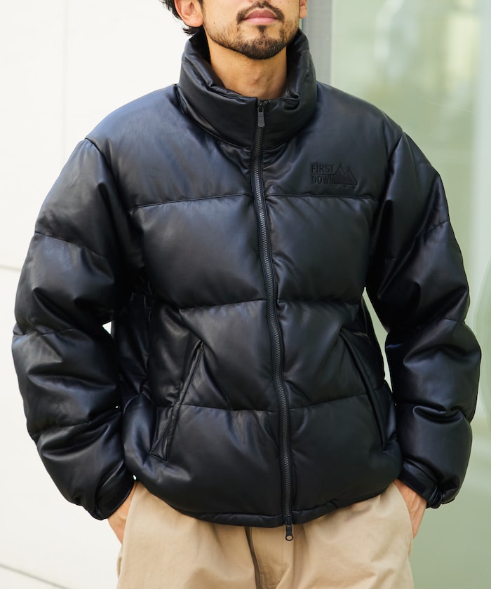 別注 レザレッド バブルダウン PU素材