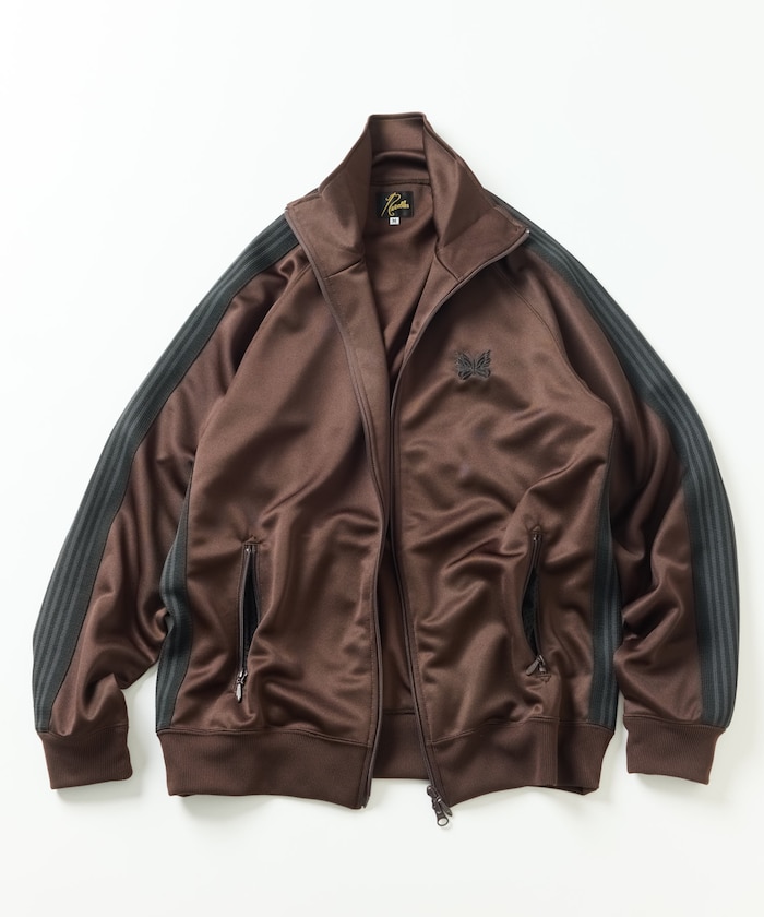 別注 Track Jacket PolySmooth Brown×Charcoal