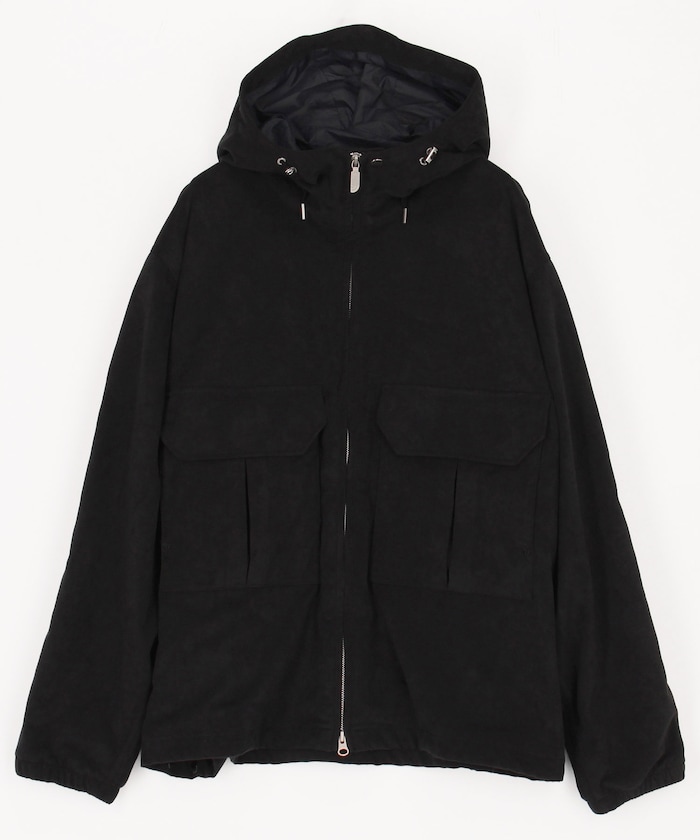 Synthetic Leather Mountain Wind Parka