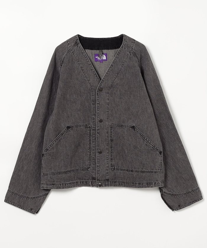 Linen Cotton Denim Field Cardigan
