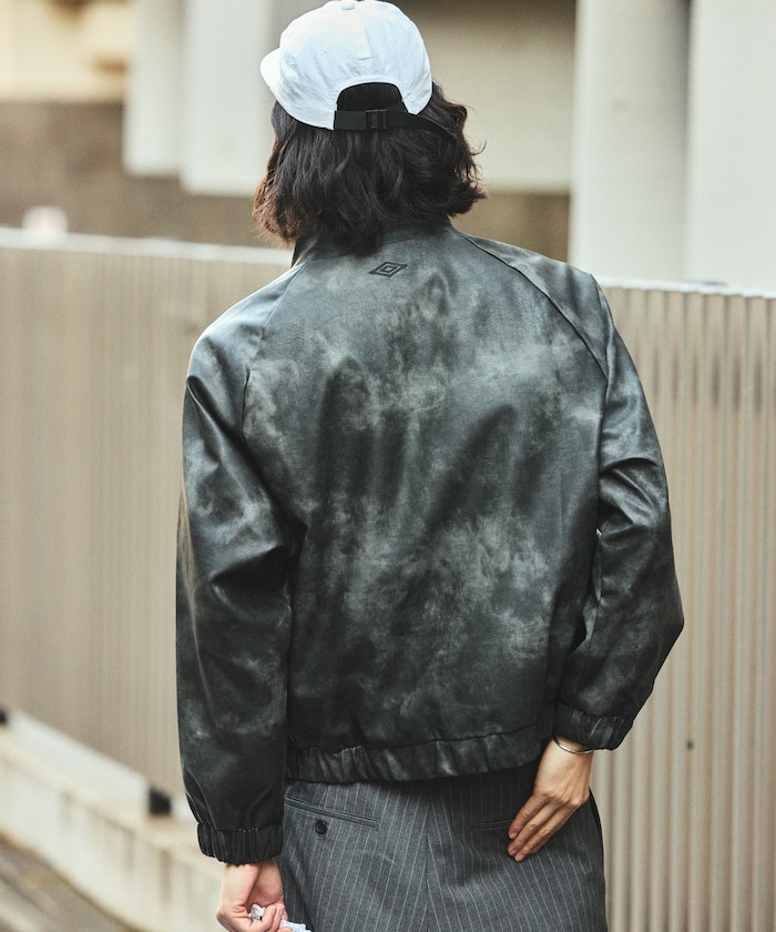 UMBRO/別注 Leatherette Stand Collar Blouson｜Daytona Park(FREAK'S