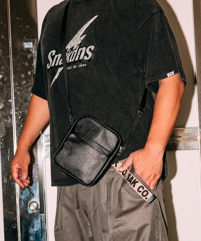 【12月12日12:00~12月15日23:59抽選販売】SNAKDNS COW LEATHER SHOULDER BAG