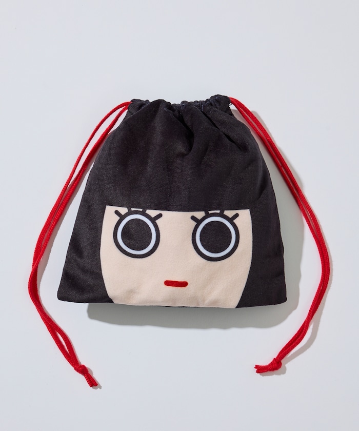 AVANT GARDEY/アバンギャルディ おかっぱ柄 巾着ポーチ