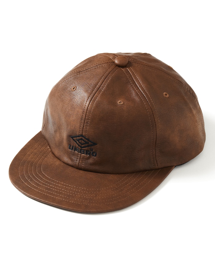 別注 LEATHERETTE Flat Visor 6Panel Cap