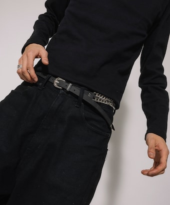 Llife LEATHER CHAIN 粘っこい BELT 3色セット 