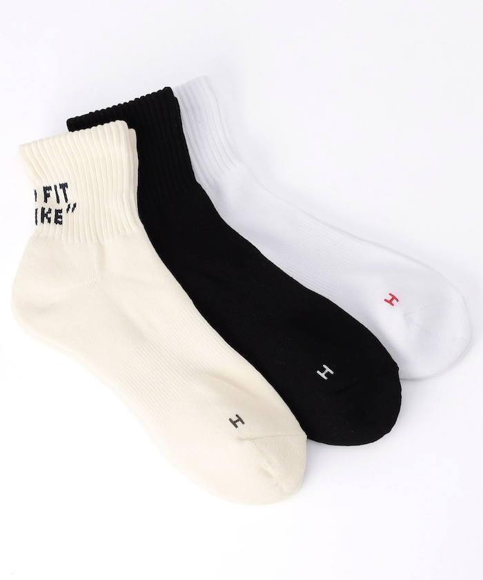 バックロゴ クォーターソックス(25.0-27.0cm対応)