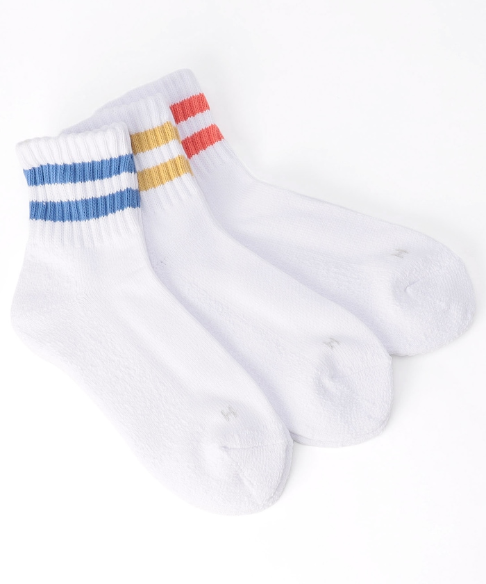 シンカーカラー ライン クォーターソックス(25.0-27.0cm対応)