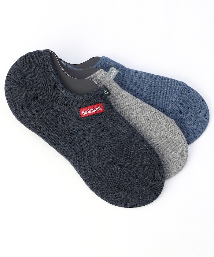 ワンポイントロゴ刺繍 スニーカーソックス(25.0-27.0cm対応)