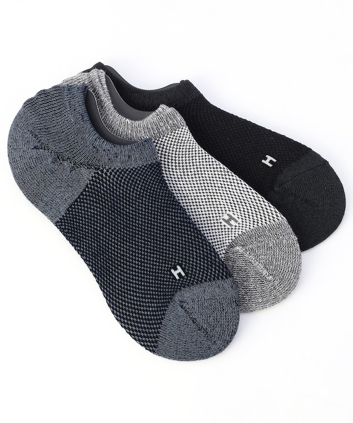 甲メッシュ スニーカーソックス(25.0cm-27.0cm対応)