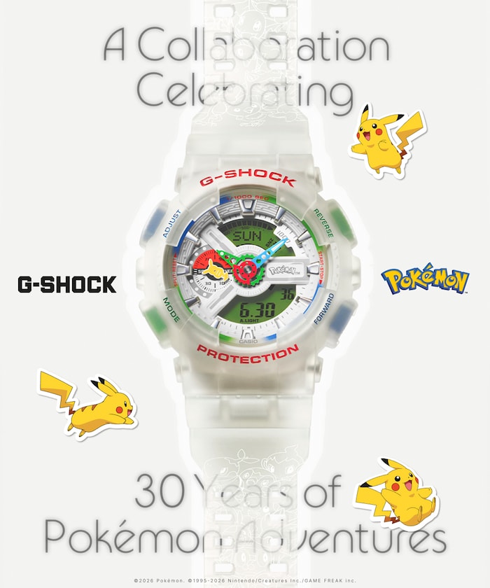 【7月23日12:00~7月27日23:59抽選販売】G-SHOCK ポケモンコラボレーションモデル ANALOG-DIGITAL 110シリーズ [GA-110PKM-7AJR]