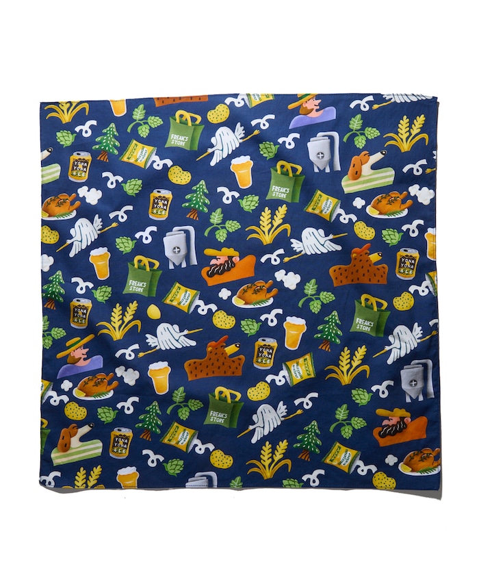 【8/8 12:00発売】YONAYONA ALE×FREAK'S STORE 総柄バンダナ