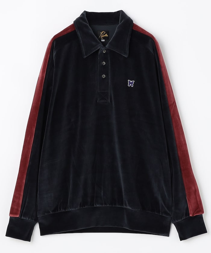 Side Line Pullover Shirt-C/PE Velour