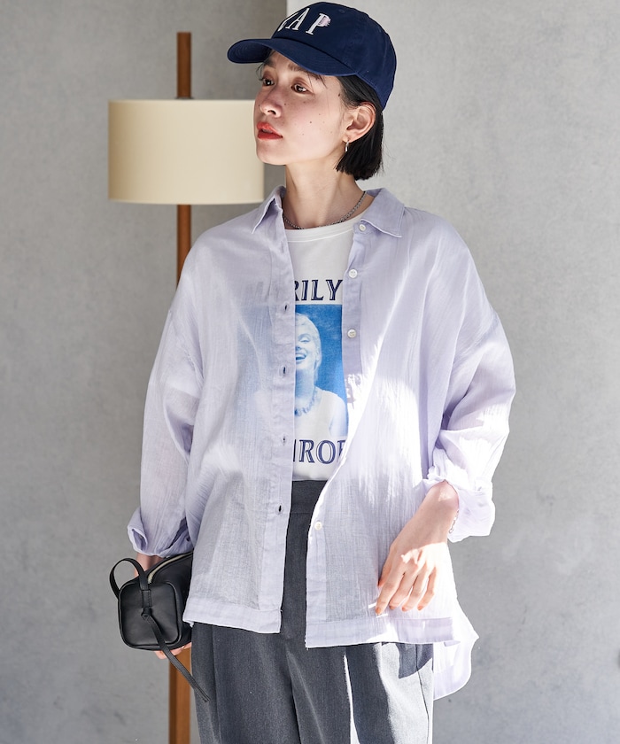 インド シングルガーゼシャツ