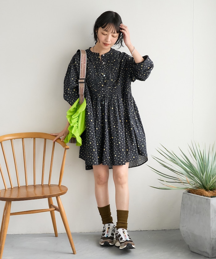 インド ピンタック チュニックブラウス