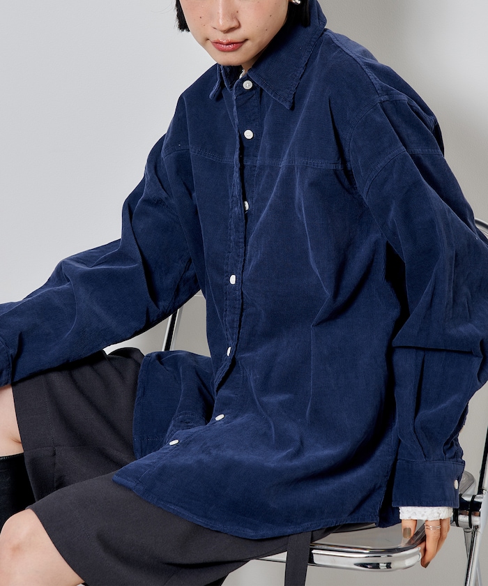 コーデュロイシャツ
