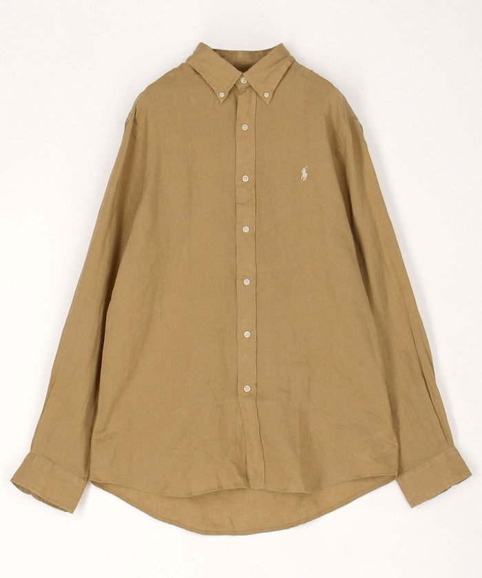 カスタムフィット リネン ブロードシャツ