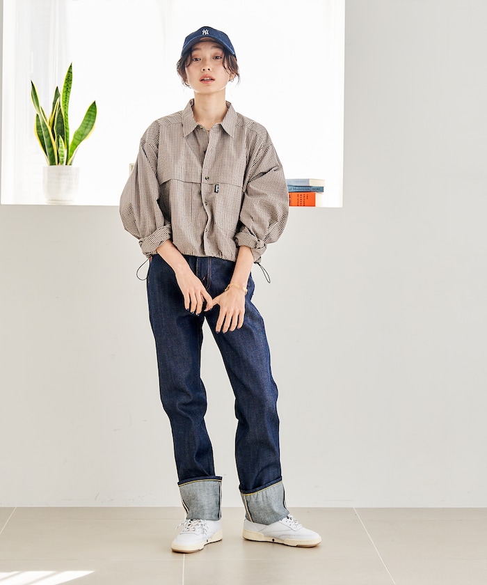 ベージュ：BEIGE CHECK