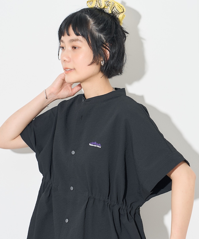THOUSAND MILE/WAIST DRAWCODE SHIRT SEERSUCKER｜Daytona Park