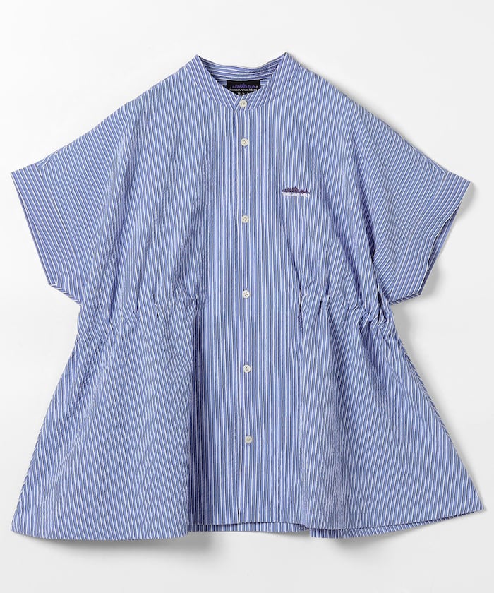 WAIST DRAWCODE SHIRT SEERSUCKER STRIPE