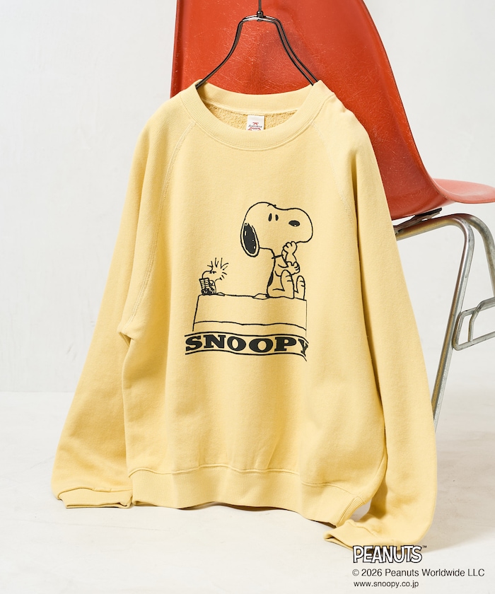 【Snoopy】ヴィンテージライク プリントスウェット