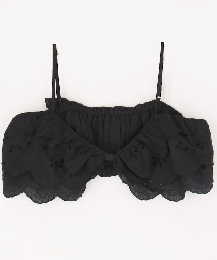 embroidery scallup bra