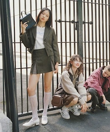 NAUTICA/ヘリンボーン ツイードカットオフ ミニスカート｜Daytona Park  