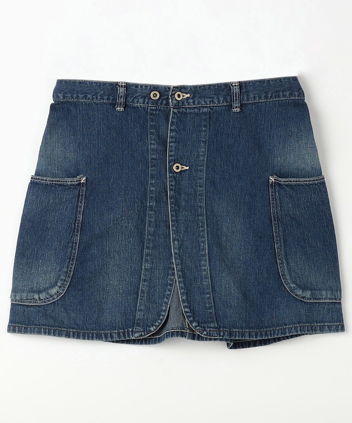 DENIM OVERLAP SKIRT