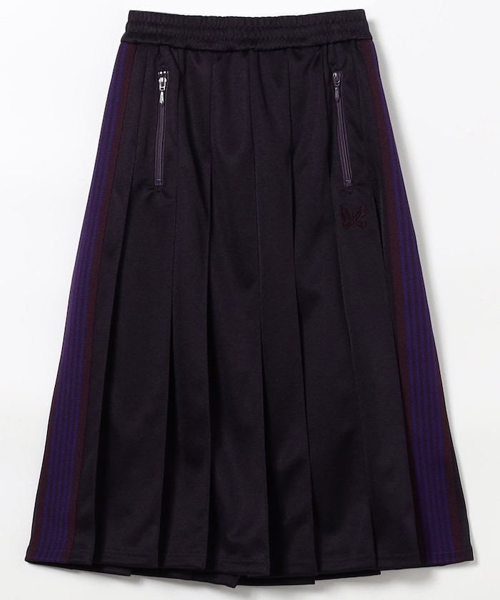 Pleated Track Skirt - poly smooth