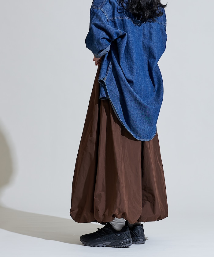 ＜形状記憶素材＞ボリューム バルーンスカート