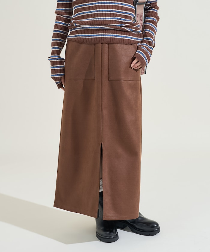 【FREAK'S STORE】 レザレット スウェーディスカート female 【FREAK'S STORE】 レザレット スウェーディスカート female