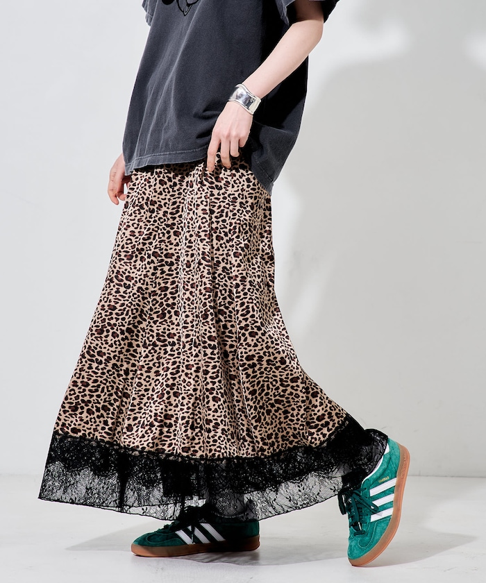 リバーシブル レースマーメイドスカート