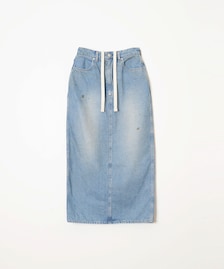 HOLIDAY/PAINT DENIM DRAWSTRINGS SKIRT｜Daytona Park(FREAK