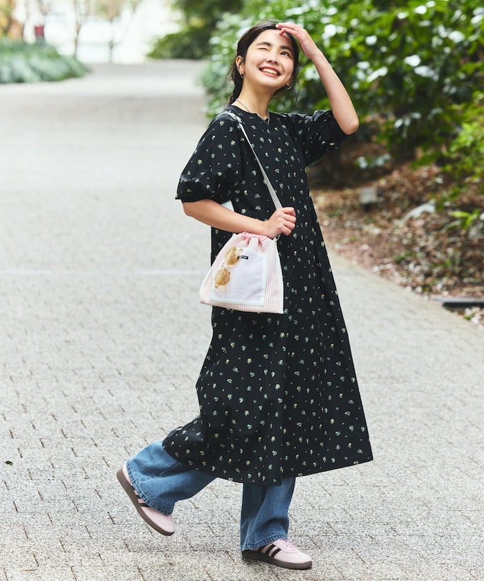 その他/柄１：BLK花柄