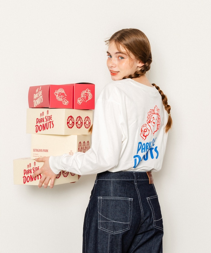別注 PARK SIDE DONUTS LONG SLEEVE TEE