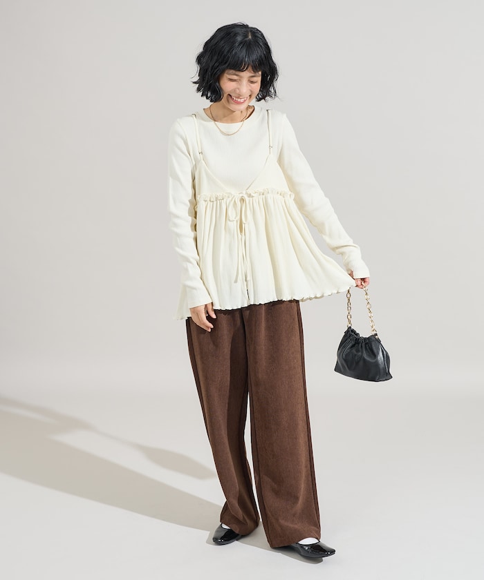 むーす様2点セット FREAK'S STORE/【セットアイテム】アーミーリブ 2WAYビスチェ