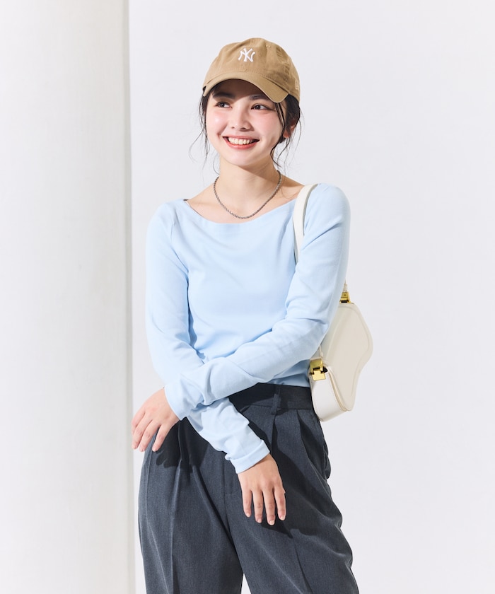 FREAK'S STOREの＜新色追加＞コットンモダール ボ ートネックロンT