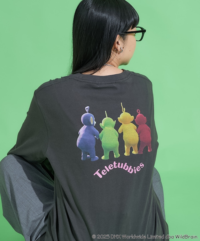 Teletubbies バックビュー バックプリント ロンＴ
