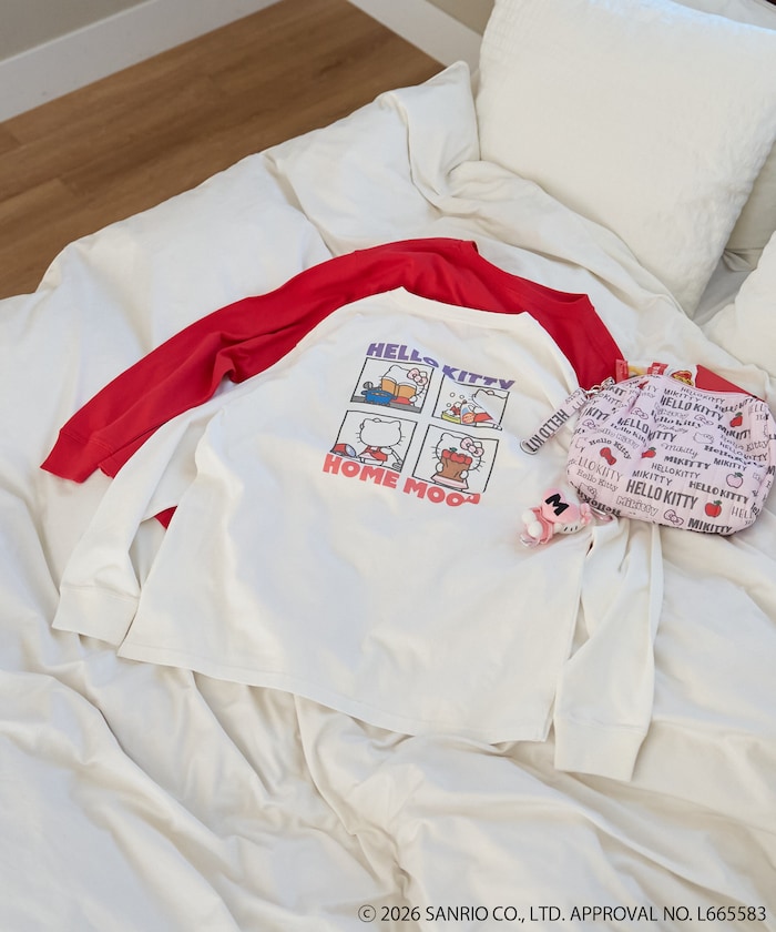 【3月19日12:00～販売開始】”HELLO KITTY” HOME MOOD ロンT/ハローキティ
