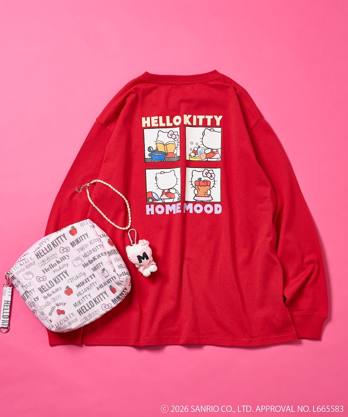 【3月19日12:00～販売開始】”HELLO KITTY” HOME MOOD ロンT/ハローキティ