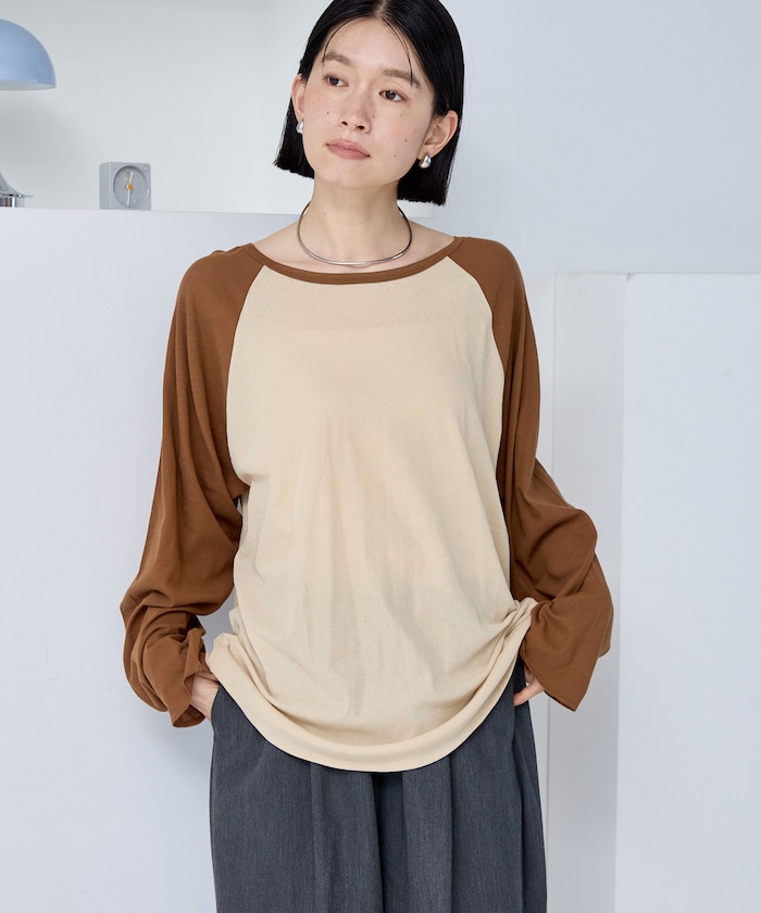シアーラグランTシャツ
