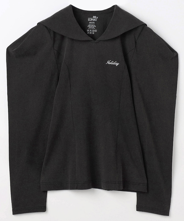 SUPER FINE DRY SAILOR COLLAR L/S TOPS
