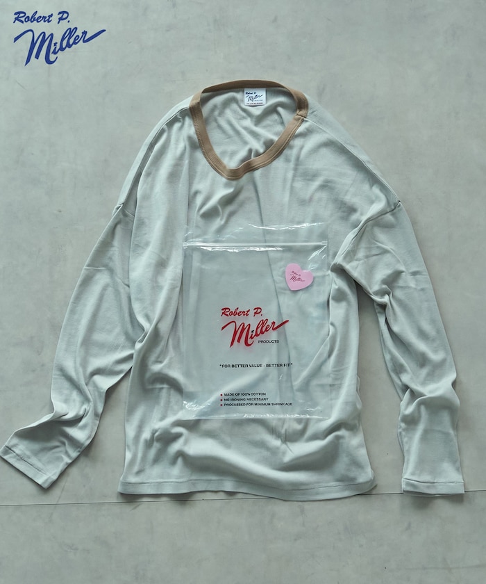 別注 Light Panel Rib Crew Long Sleeve Tee