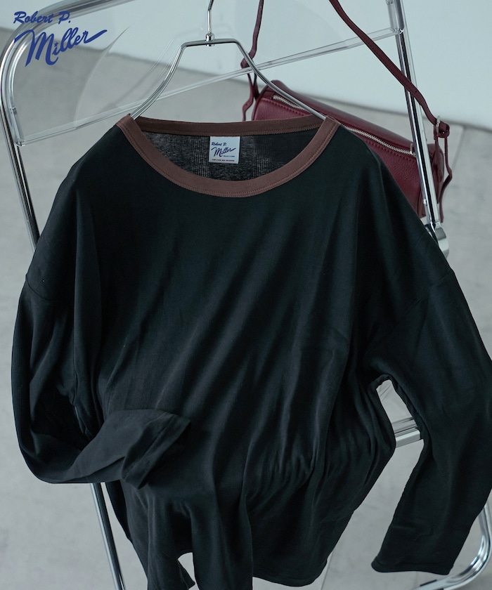 別注 Light Panel Rib Crew Long Sleeve Tee