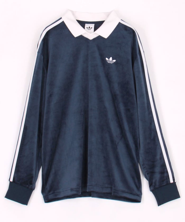 ベロア ポロ ロングスリーブ