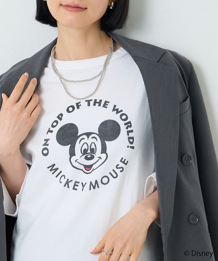 【MICKEY MOUSE】Circle Raglan Tシャツ