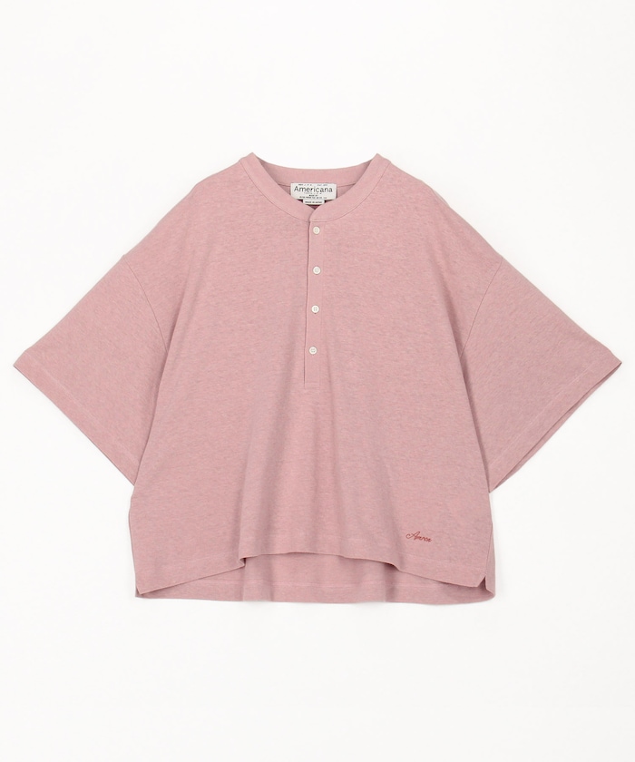 ヘンリーネック ワイド Tシャツ
