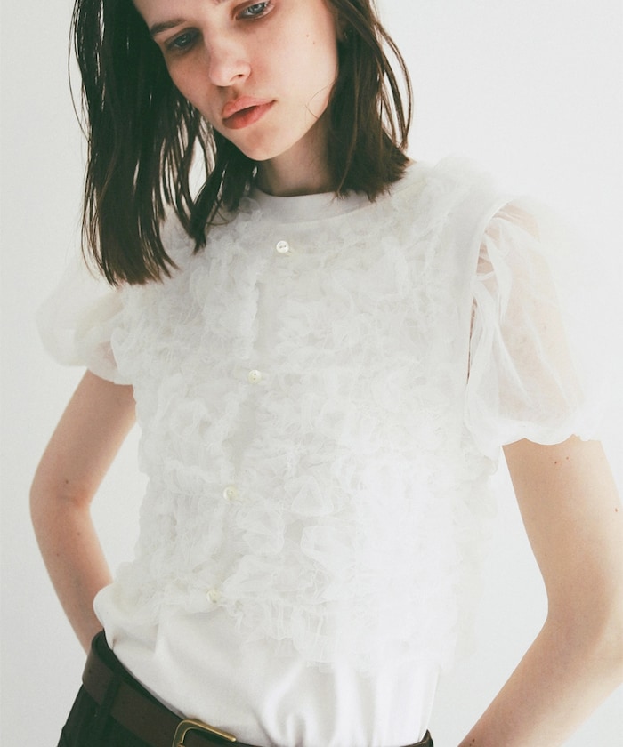 TULLE VEST LAYERED TOPS